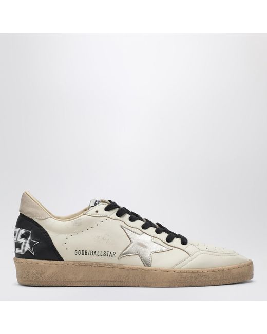 Golden Goose Deluxe Brand White Ball Star Sneakers Ivory/Platinum for men