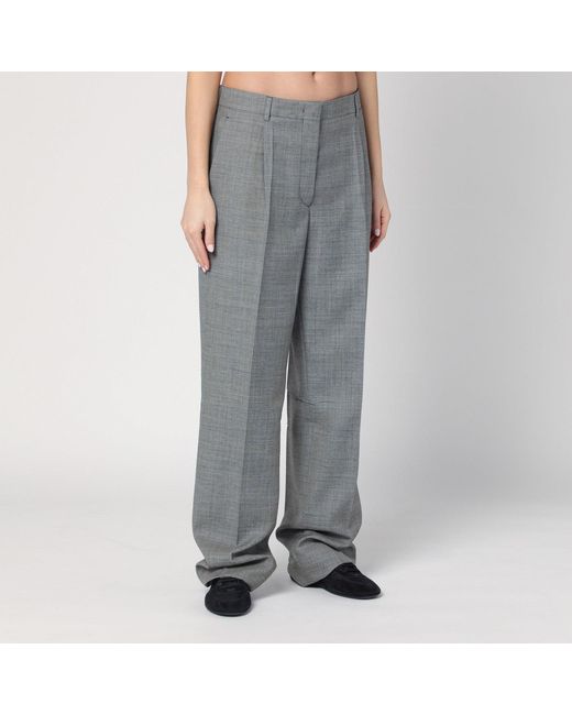 Prada Gray Wide Trousers