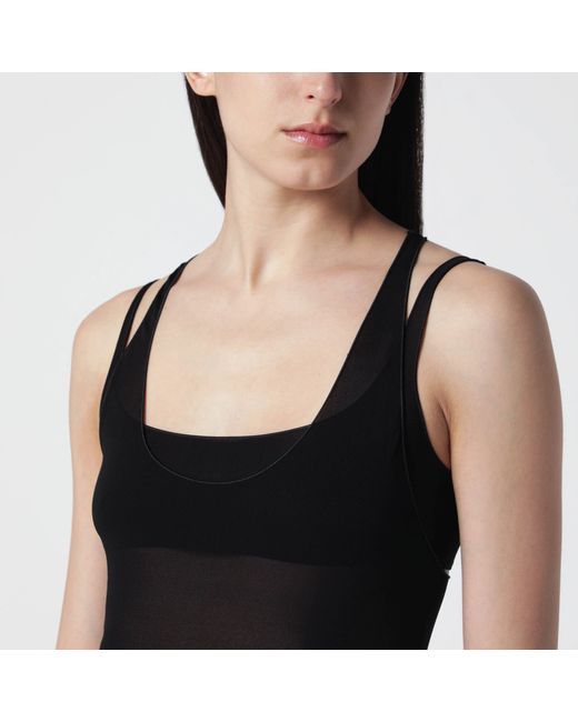 Gucci Black Lightweight Crêpe Jersey Bralette Set