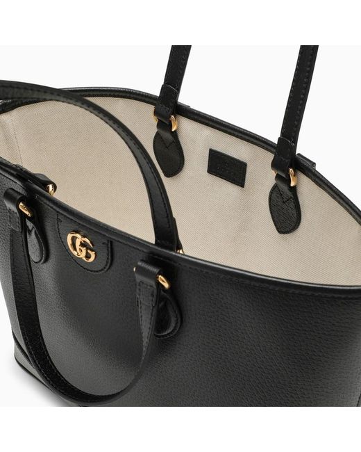 Mini borsa shopping ophidia nera in pelle di Gucci in Black