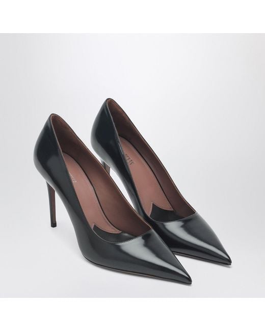 Paris Texas Blue Vera 85 Leather Pumps