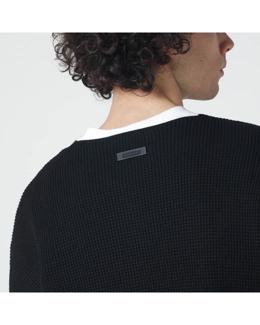 Fear Of God Black Waffle-knit Sweatshirt for men