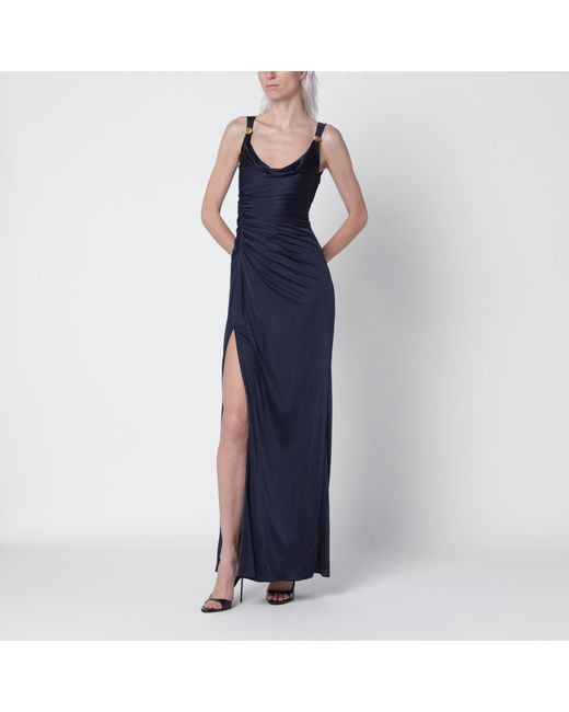 Abito Da Sera Blu di Versace in Blue