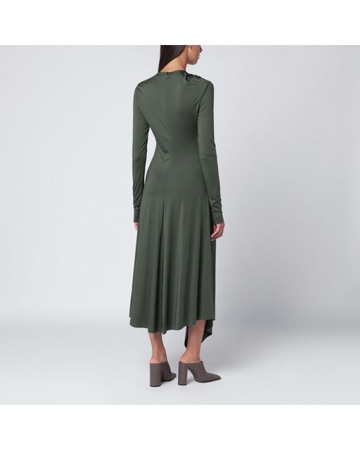 Victoria Beckham Green Midi Dress