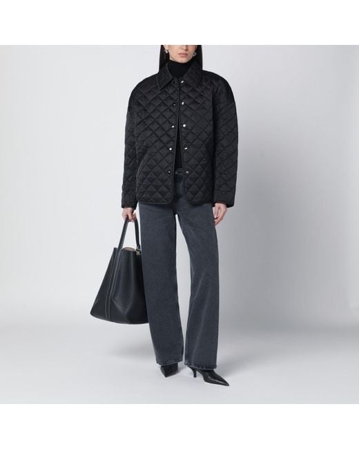 Totême Black Quilted Jacket