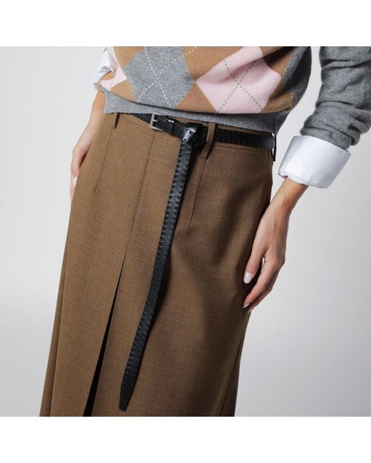 Prada Black Leather Belt for men