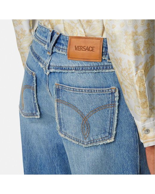 Versace Blue Medium Boyfriend Jeans