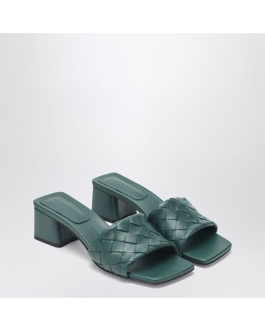 Bottega Veneta Green Parco Mules