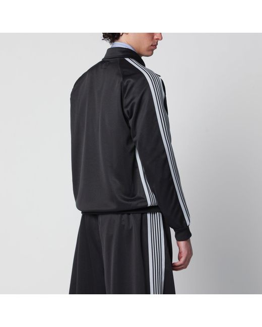 Needles Black Jacquard Polyester Track Jacket for men