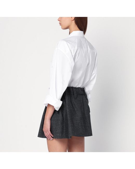 Prada White Poplin Shirt