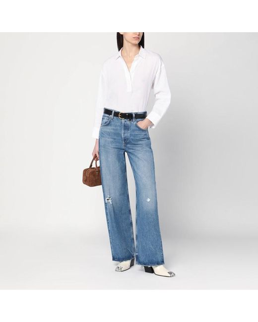 Jeans ayla baggy slavato con strappi di Citizens of Humanity in Blue