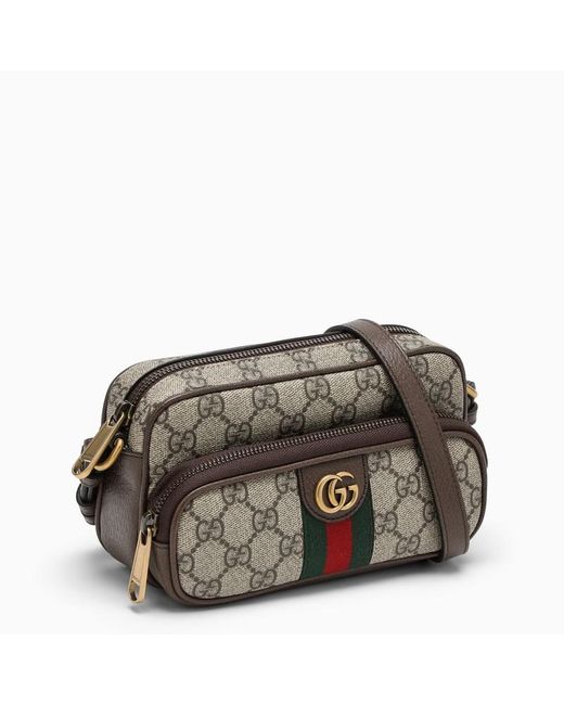 Mini borsa a tracolla ophidia di Gucci in Gray da Uomo
