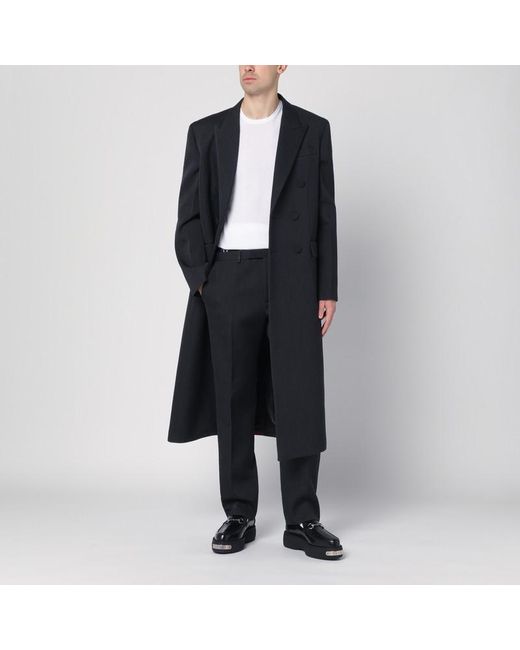 Gucci Blue Wool Trousers for men