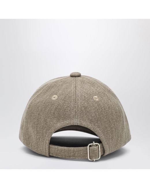 A.P.C. Gray Charlie Baseball Cap Dark