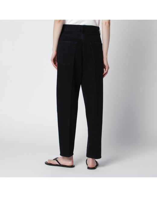 Agolde Black 80's Straight-Leg Jeans