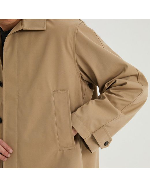 1989 STUDIO Metallic Mackintosh Coat Beige for men