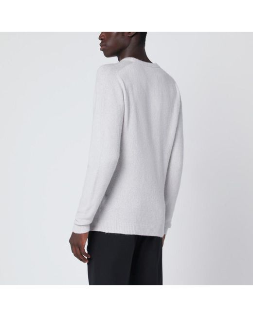 Roberto Collina White Ice-Colored Sweater for men