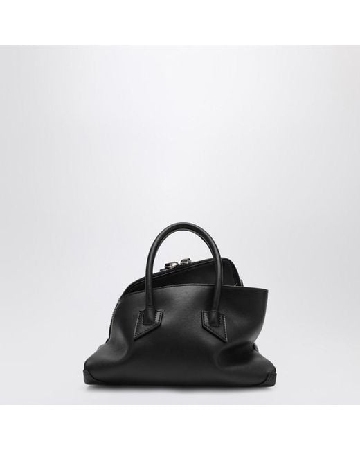 Sac La Passeggiata Mini En Cuir The Attico en coloris Black