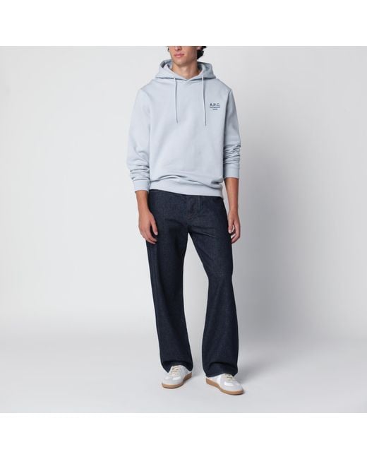 A.P.C. Gray Cotton Hoodie for men