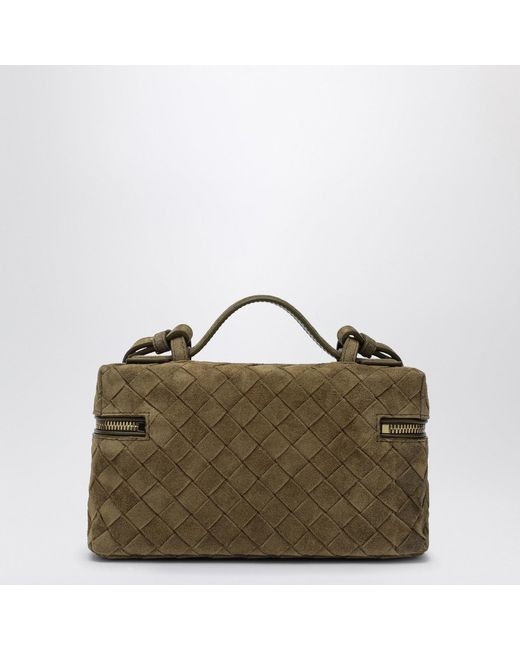 Bottega Veneta Green Bang Bang Vanity Case Mud Suede Bag