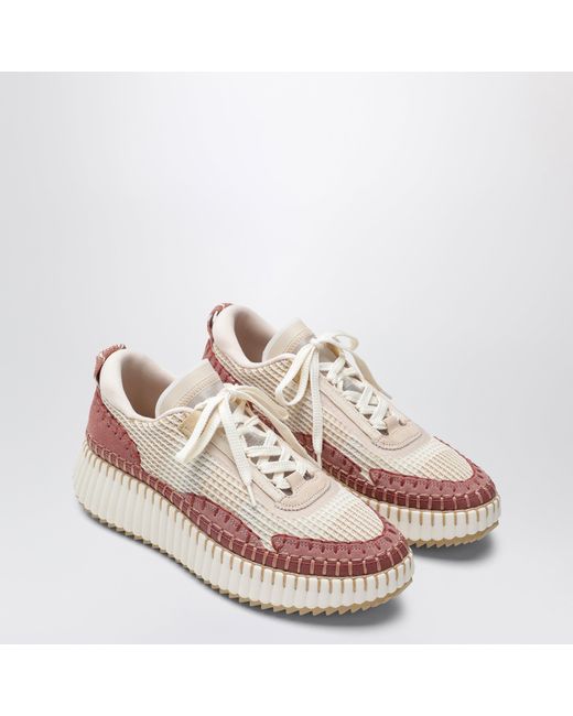 Chloé Pink Nama Sneakers