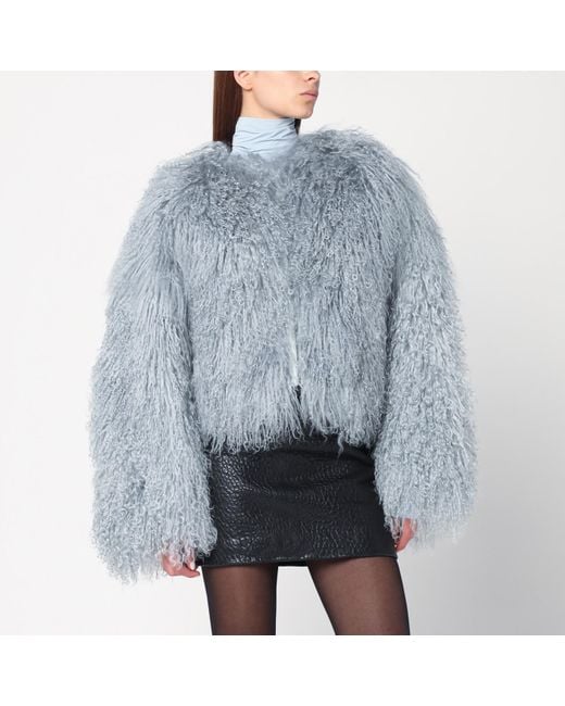 Halfboy Blue Short- Fur Coat