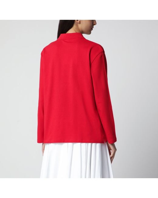 Flore Flore Red Diana Organic Cotton Polo Shirt