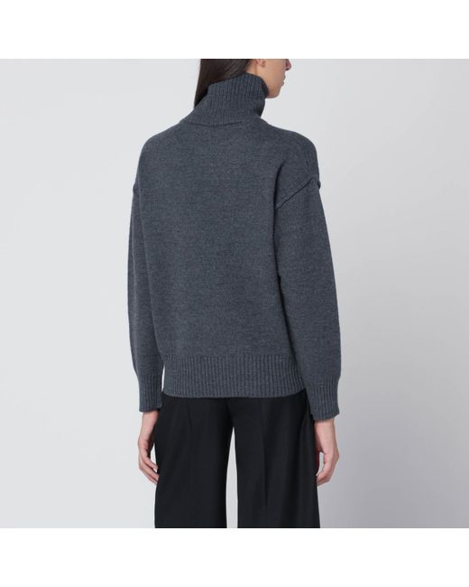 AMI Blue Turtleneck Sweater Ami De Coeur