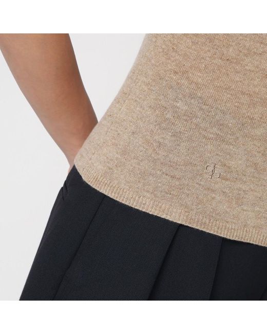 THE GARMENT Natural Camel Colour Como Sweater In Wool