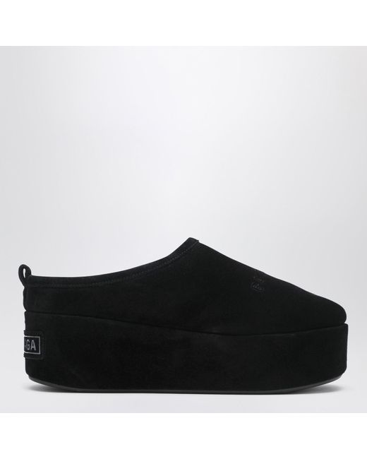 Balenciaga Black Alaska Soft Platform Clogs