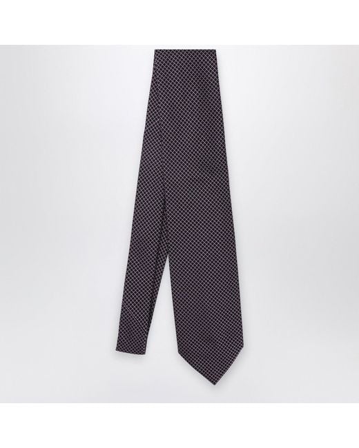 Destin Blue Polka Dot Silk Tie for men