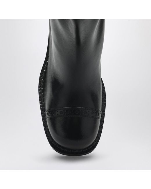 Miu Miu Black Leather Boots