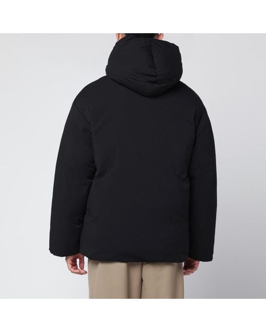 OAMC Black Peacemaker Puffer Jacket With Logo Embroidery for men