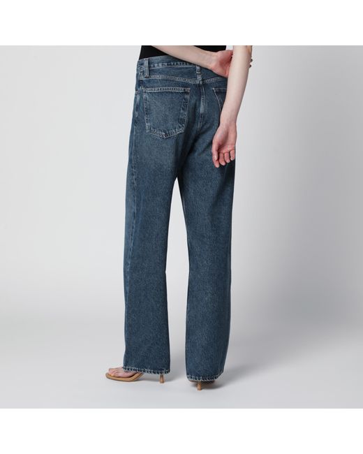 Agolde Blue Arc Criss Cross Jeans