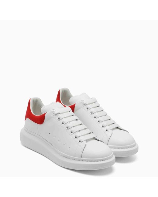 Sneaker oversize bianca/rossa di Alexander McQueen in White da Uomo