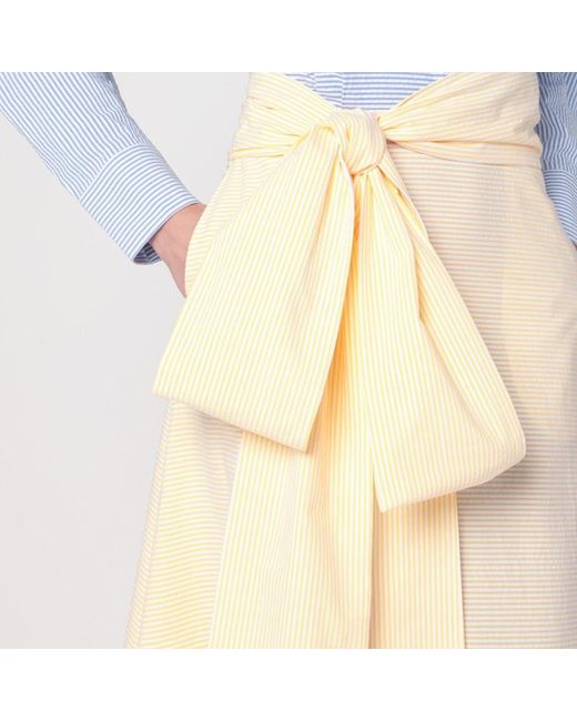 Robe Chemise Clarence Bleu/Jaune BERNADETTE en coloris White