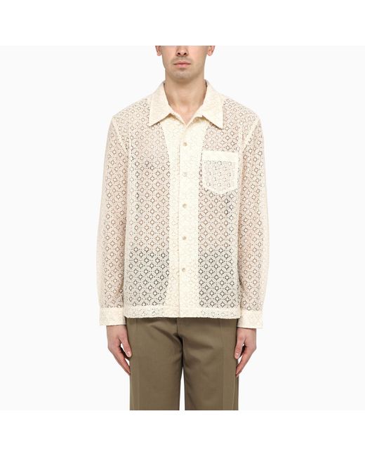 Séfr Natural Jagou Shirt With Harmony Cotton Embroidery for men