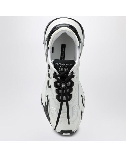 Sneaker day faster bianca e nera di Dolce & Gabbana in White