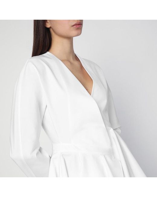 Alaïa White Asym Belt Dress