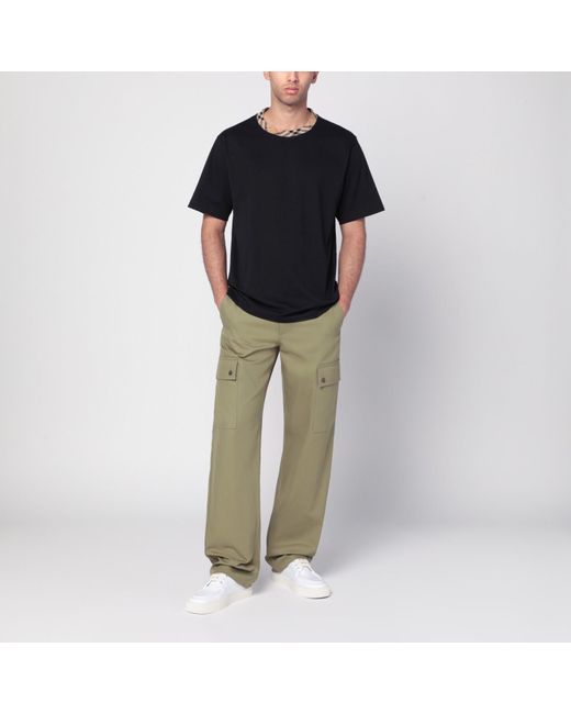 Burberry Green Khaki Cargo Pants for men