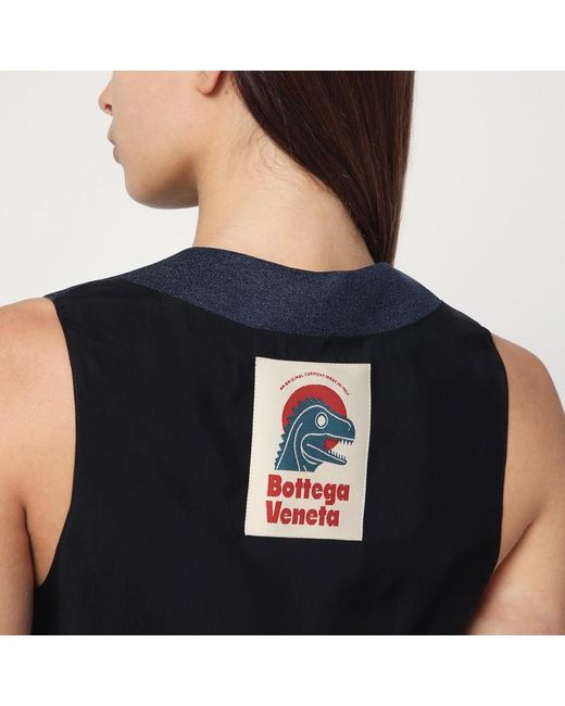 Gilet Foncé En Laine Bottega Veneta en coloris Blue