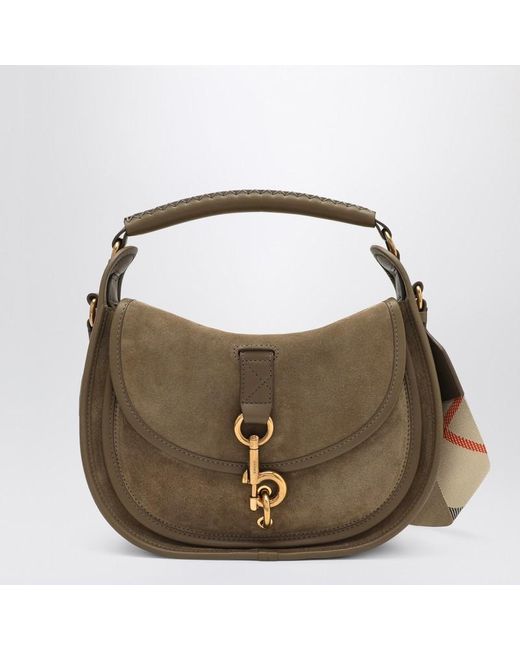 Burberry Brown Kleine B Clip Umhängetasche