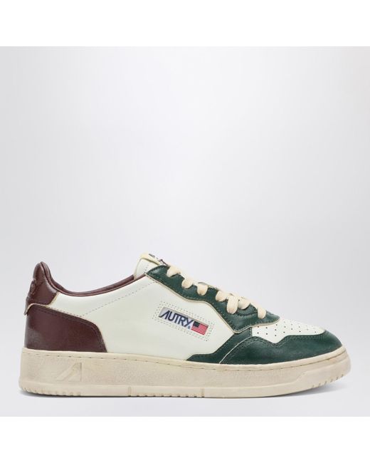 Autry Green Rum Medalist Low Super Vintage Sneakers for men