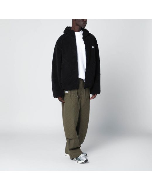 KENZO Green Khaki Cotton Trousers for men