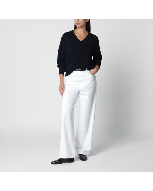 Rohe White Bruun Signature Baggy Jeans