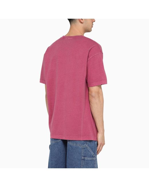 Carhartt Red Magenta S/s Nelson T-shirt for men