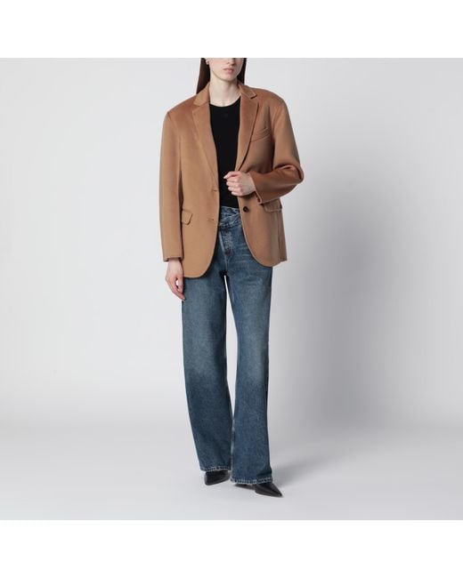 Anine Bing Natural Quinn Blazer