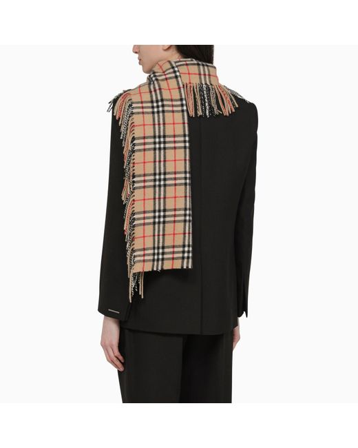 Burberry Brown Check Scarf