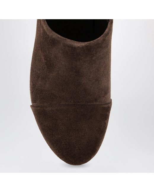 Chloé Brown Jeannette Wedge Clogs