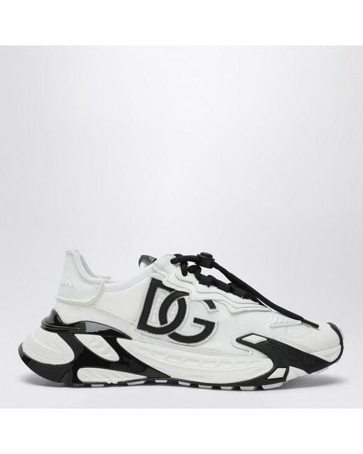 Sneaker day faster bianca e nera di Dolce & Gabbana in White
